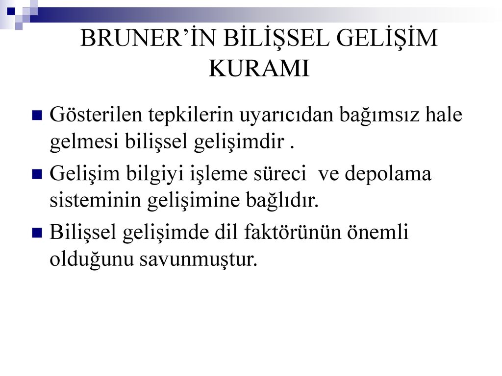 DİĞER BİLİŞSEL GELİŞİM KURAMLARI ppt indir